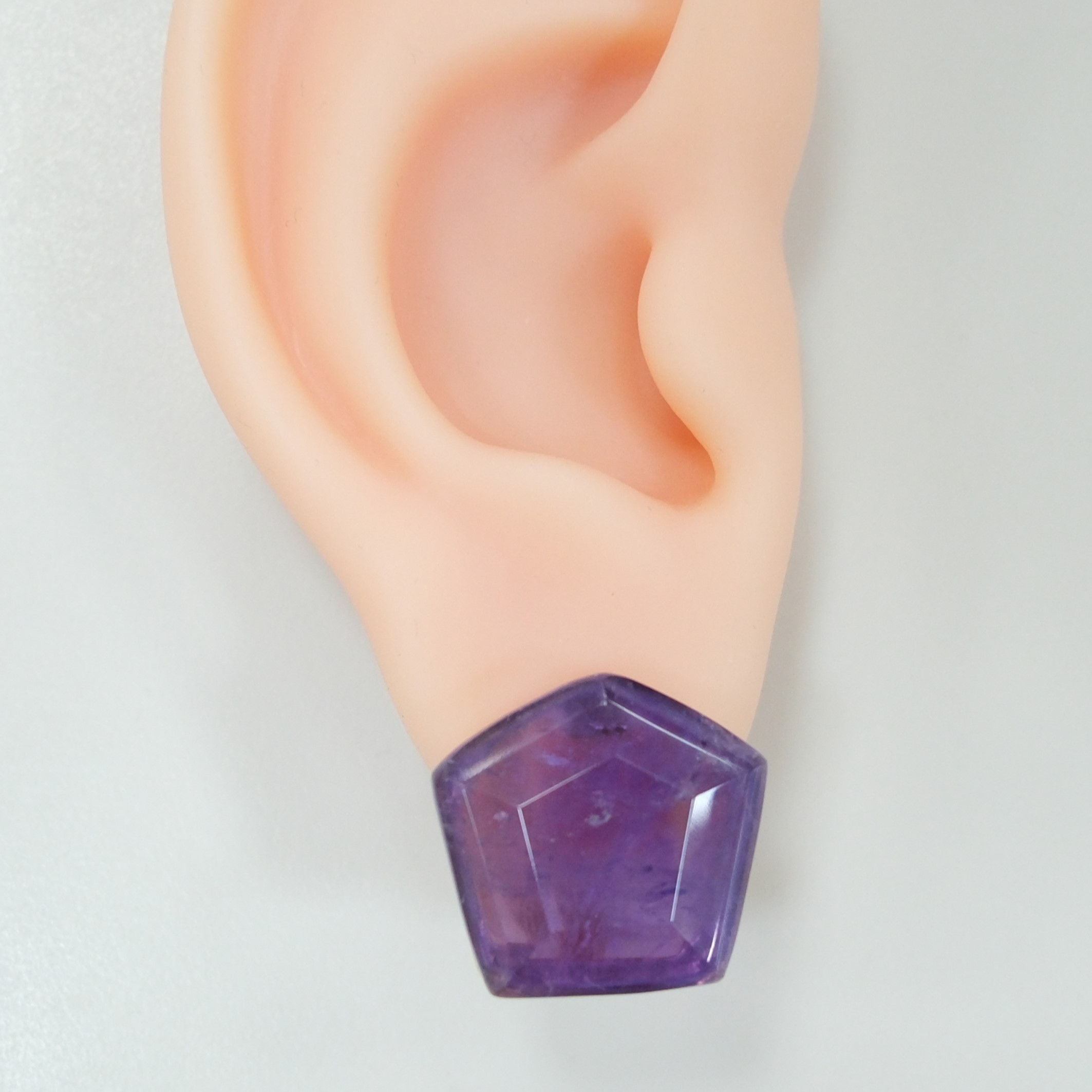 Серебряные серьги с аметистами